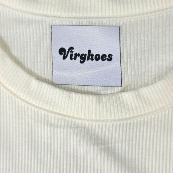 Virghoes Ivory Blingy Crop Tank Top Size Small - Picture 3 of 15